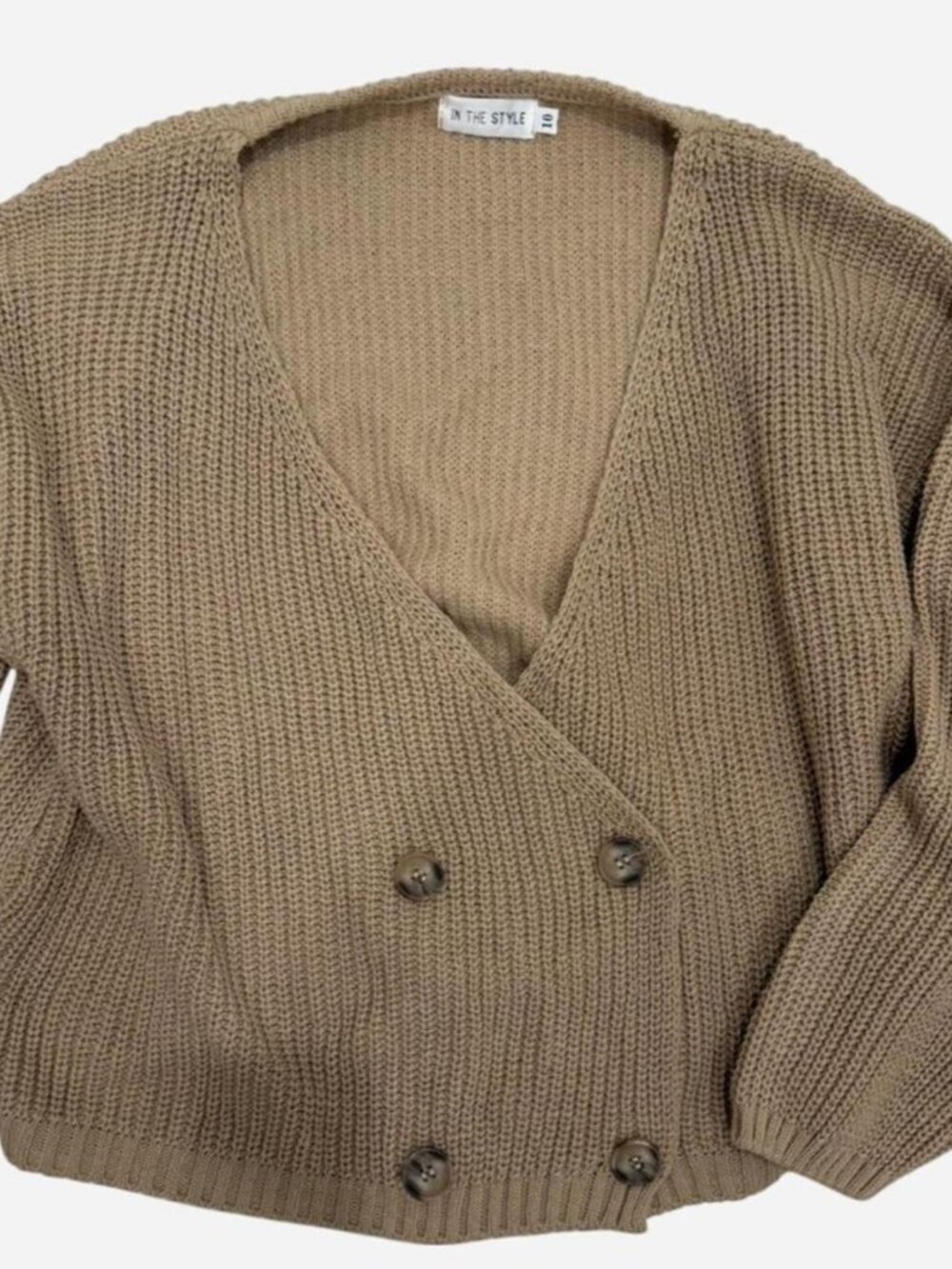 In The Style x Lorna Luxe copenhagen knitted double button size UK 10, US 6